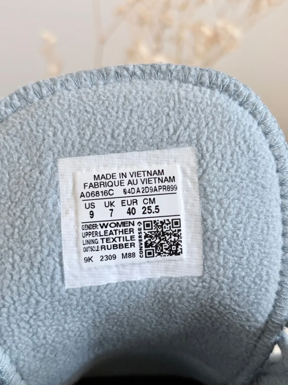 Converse Chuck Taylor Modern Lift Platform BLUE Suede Leather Fleece Lining